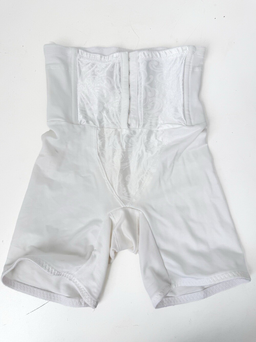 CUPID 5059 HI WAIST Shapewear Girdle Size M Sissy White Nylon Blend